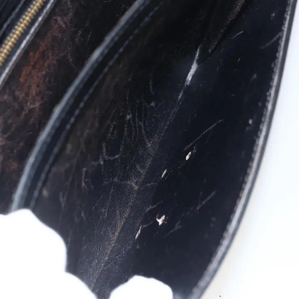 Louis Vuitton Epi Serie Dragonne Clutch Bag Black Noir